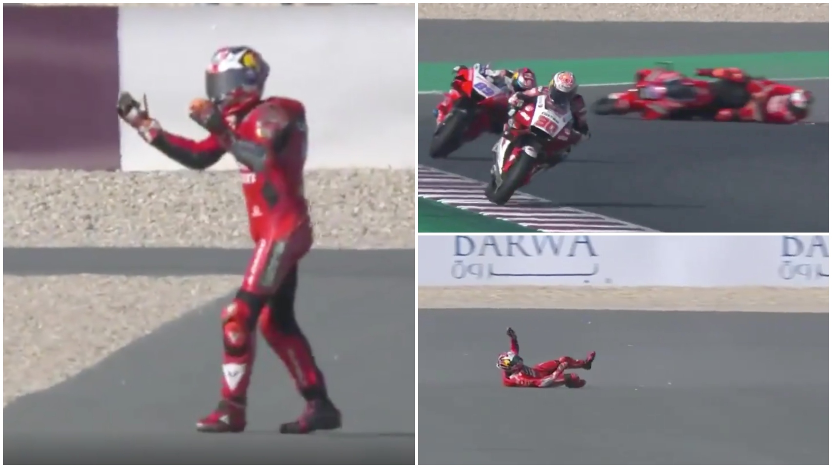 Jack Miller se va al suelo