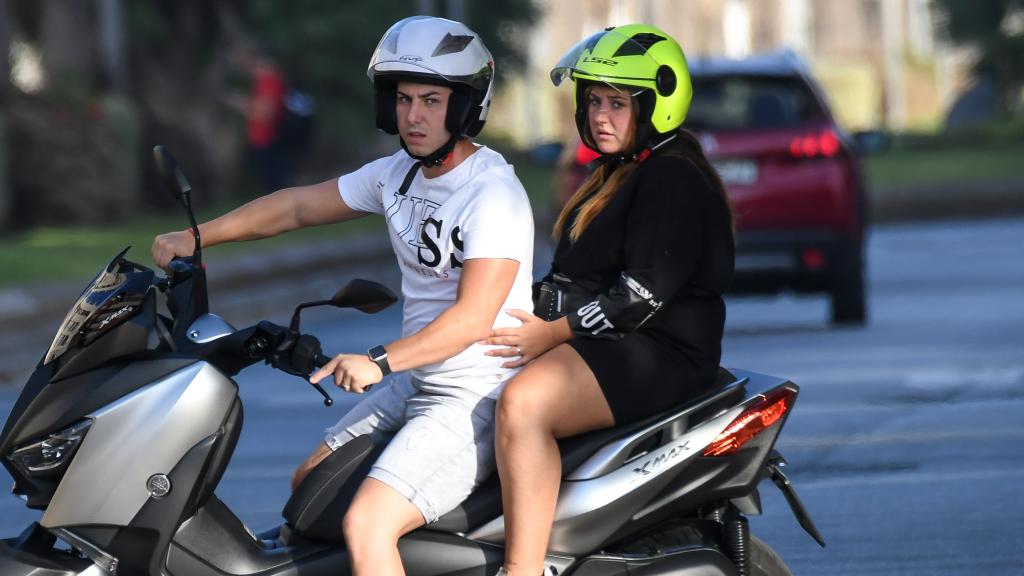 Manuel Bedman junto a su pareja sentimental en septiembre de 2019.