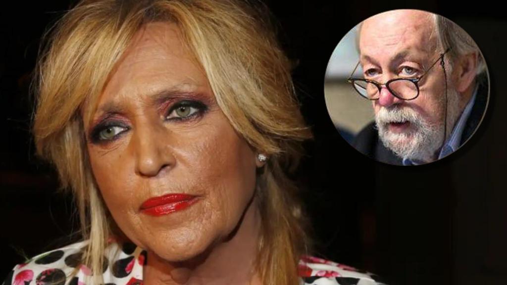 Lydia Lozano y su fallecido hermano, Jorge, en un montaje de Jaleos.