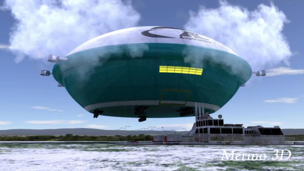 Dirigible en forma de platillo volante