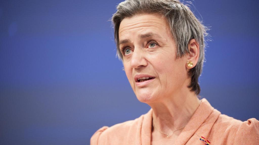 La vicepresidenta de la Comisión, Margrethe Vestager, con el eje hispanoholandés