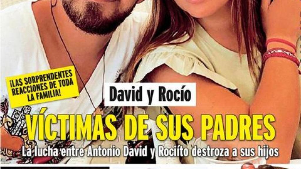 Los hijos de la expareja, David y Rocío Flores.