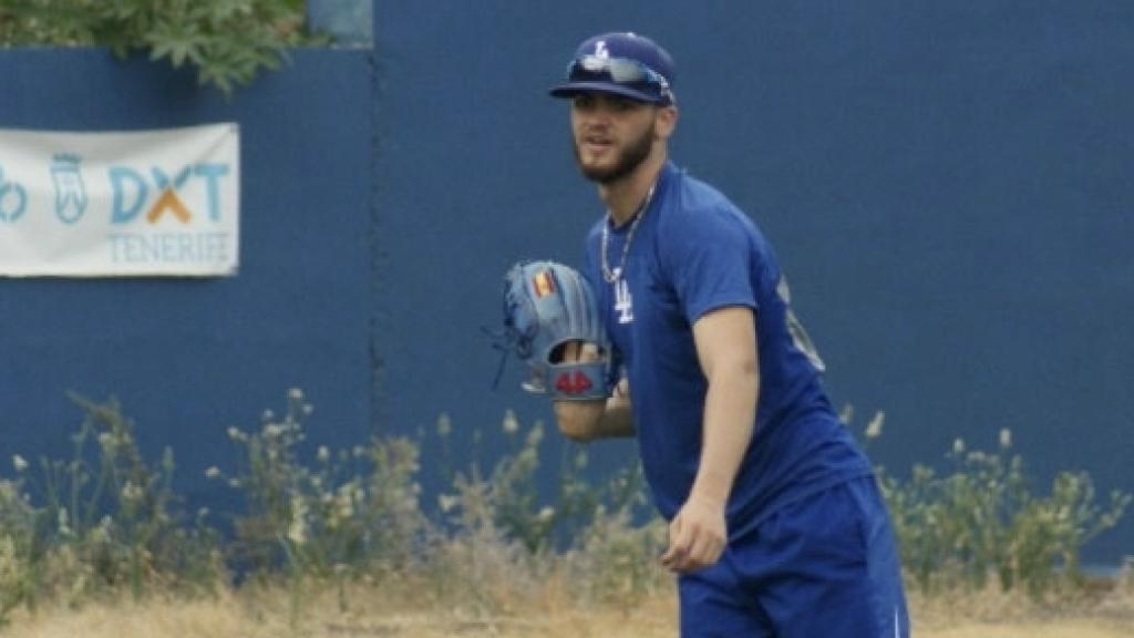 Eduardo Domínguez, jugador de béisbol español con Los Angeles Dodgers