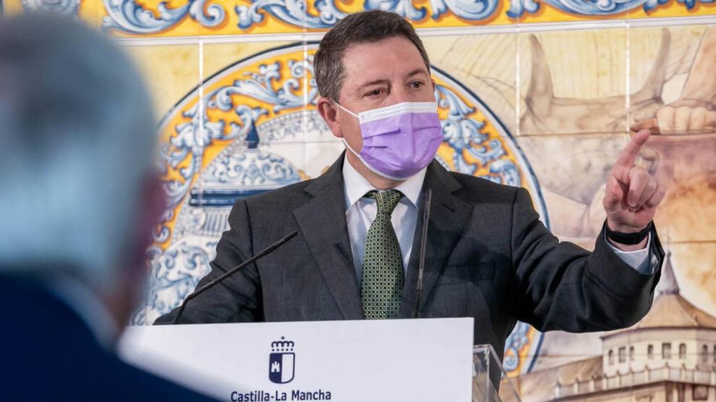 Emiliano García-Page este lunes en Talavera de la Reina (Toledo)