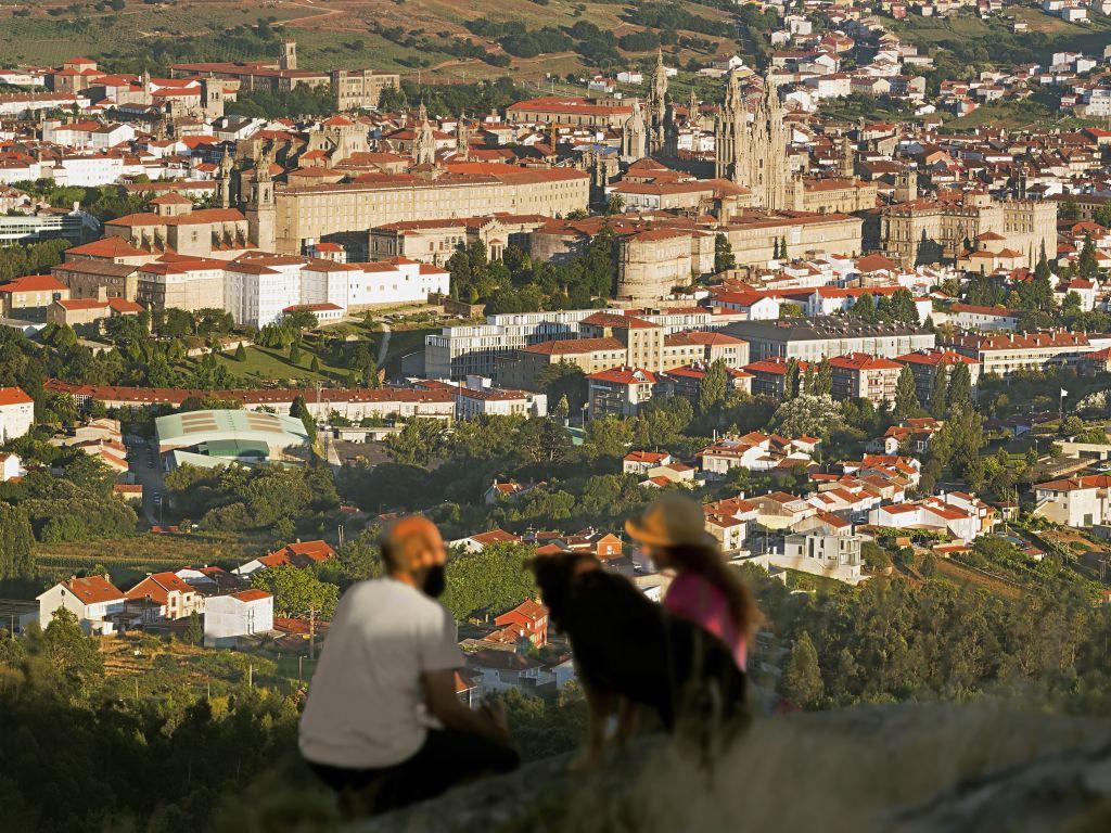 Vistas desde lo alto de la Granxa do Xesto (Santiago Turismo).