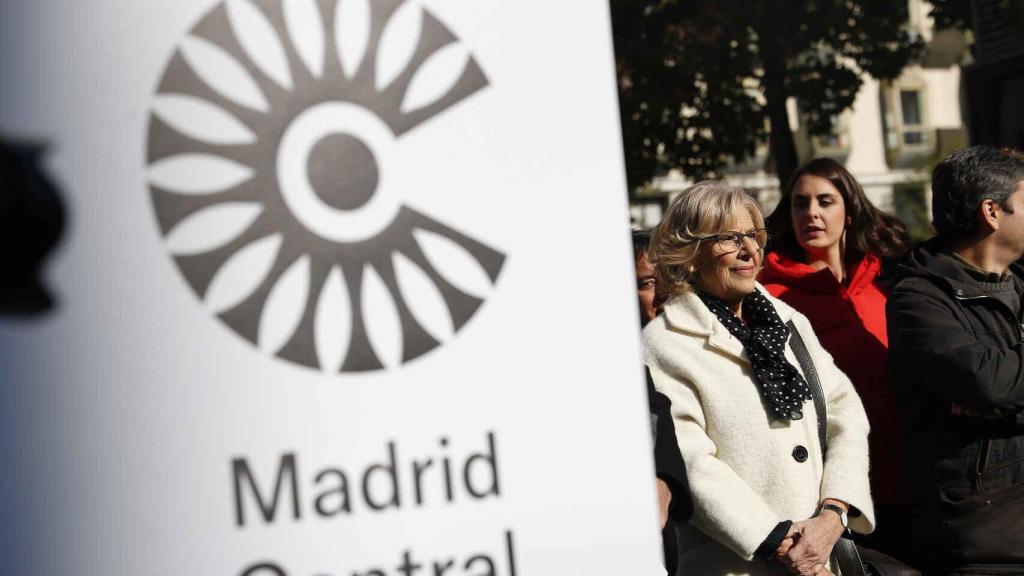Manuela Carmena, en la inauguración de Madrid Central en 2018.
