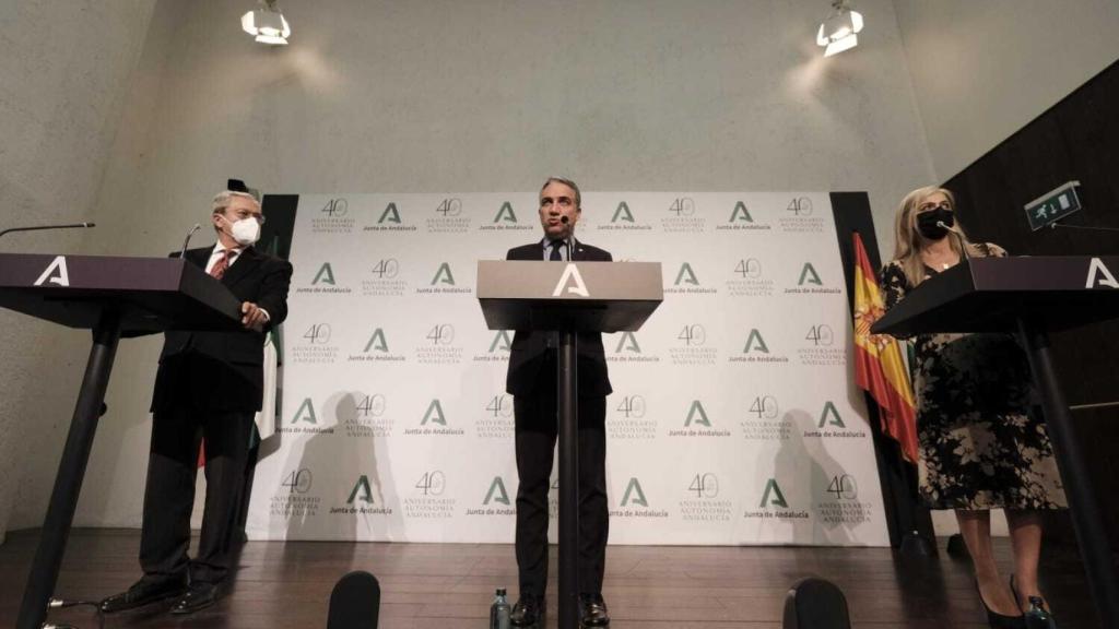 Rueda de prensa posterior al Consejo de Gobierno de la Junta de Andalucía.