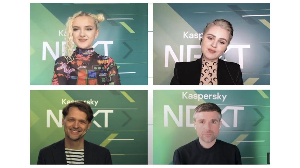 Tilly Lockey, modelo y presentadora; Viktoria Modesta, artista pop; Hannes Sapiens Sjöblad, 'biohacker' y cofundador de DSruptive Subdermal; y Bertolt Meyer, profesor de psicología y músico (de izquierda a derecha, arriba y abajo).