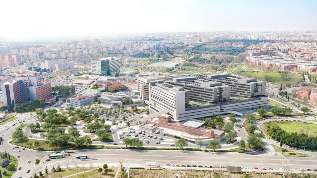 Vista del futuro Hospital 12 de Octubre.