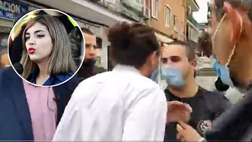 Bastión Frontal, el grupo de la musa del falangismo Peralta, tras el escrache a Iglesias en Coslada