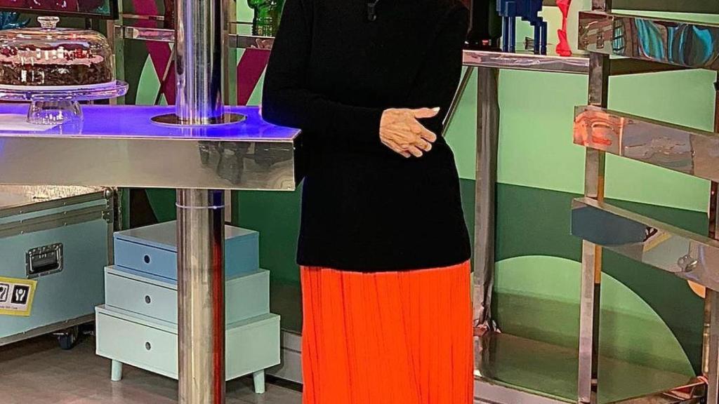 Imagen de Mila el último día que estuvo en 'Sálvame', compartida por ella en Instagram.