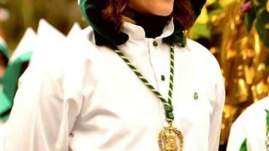 Maria José Fuentes Moreno, primera capataz del trono de Santa María Magdalena.