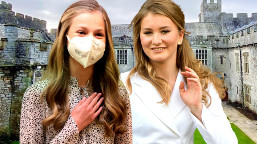 La princesa Leonor y Elisabeth de Bélgica, en un montaje de Jaleos.