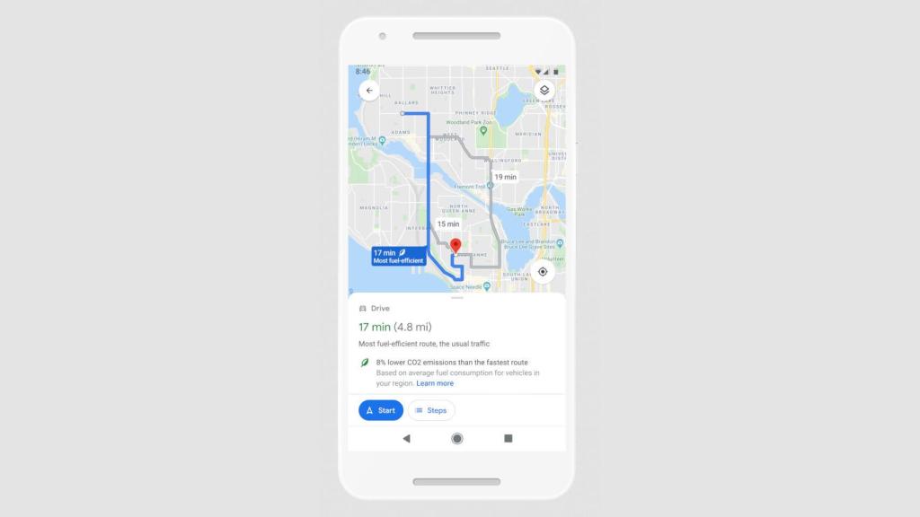 Google Maps mostrará la ruta más ecológica