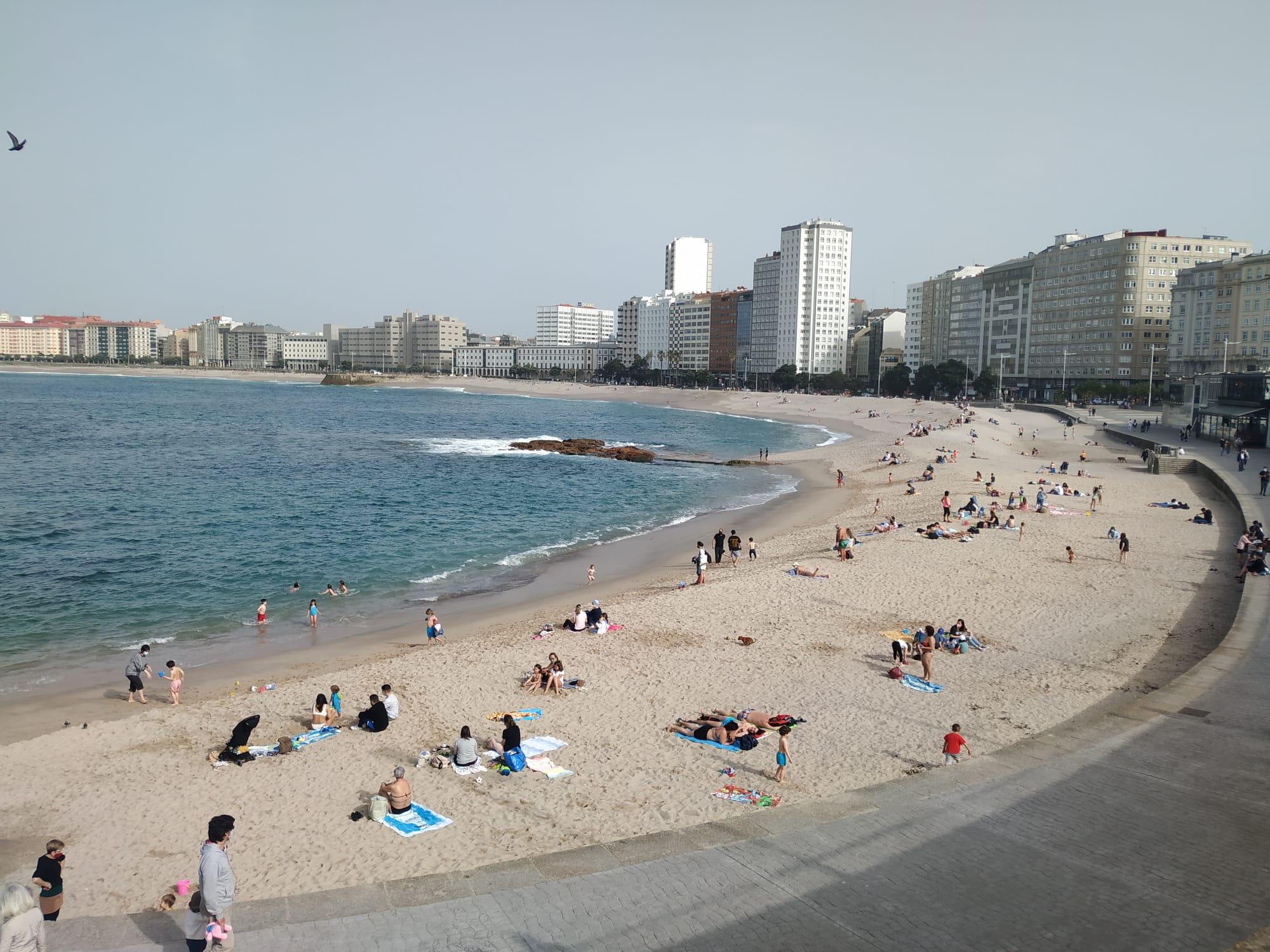 La playa de Riazor.