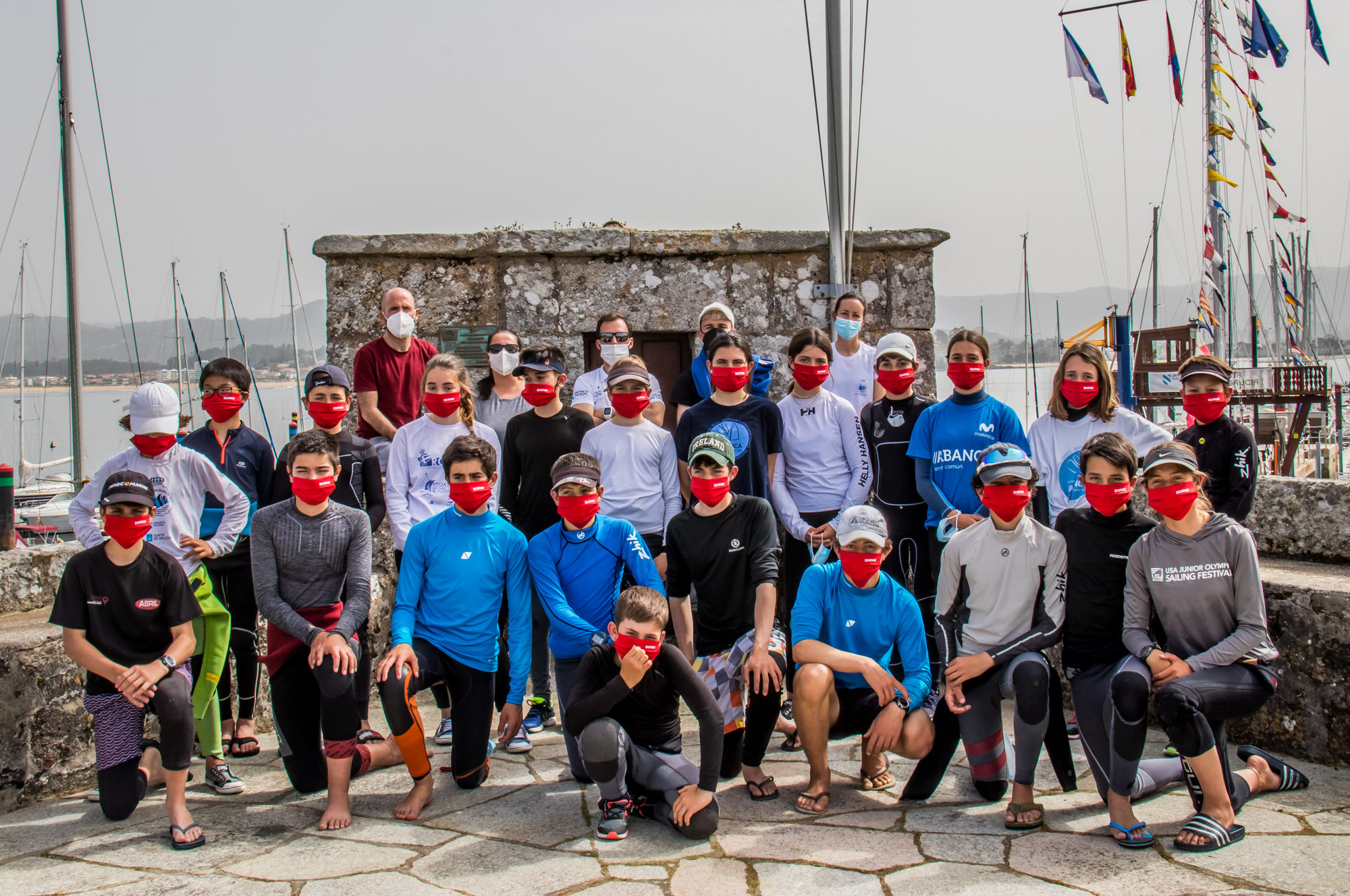 Equipo gallego del Campeonato España Optimist (Foto ©Rosana Calvo)