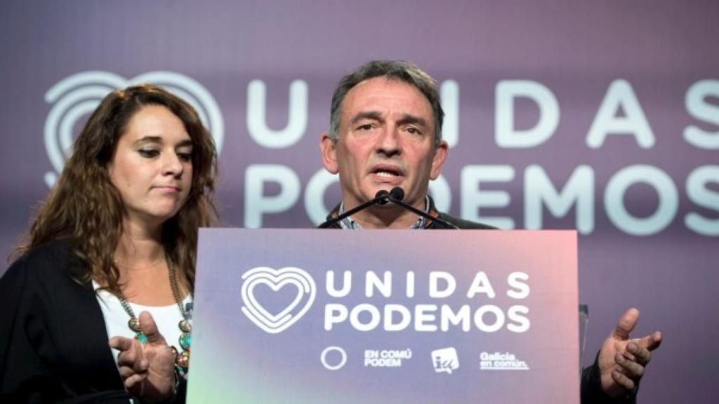 Enrique Santiago, en un acto de Unidas Podemos.