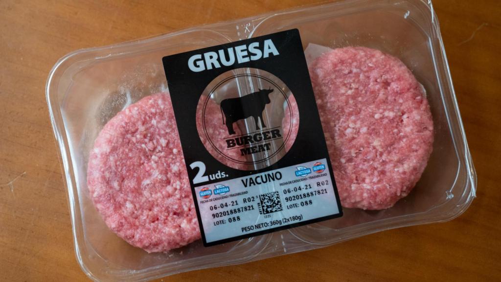 El paquete de hamburguesas de Mercadona.