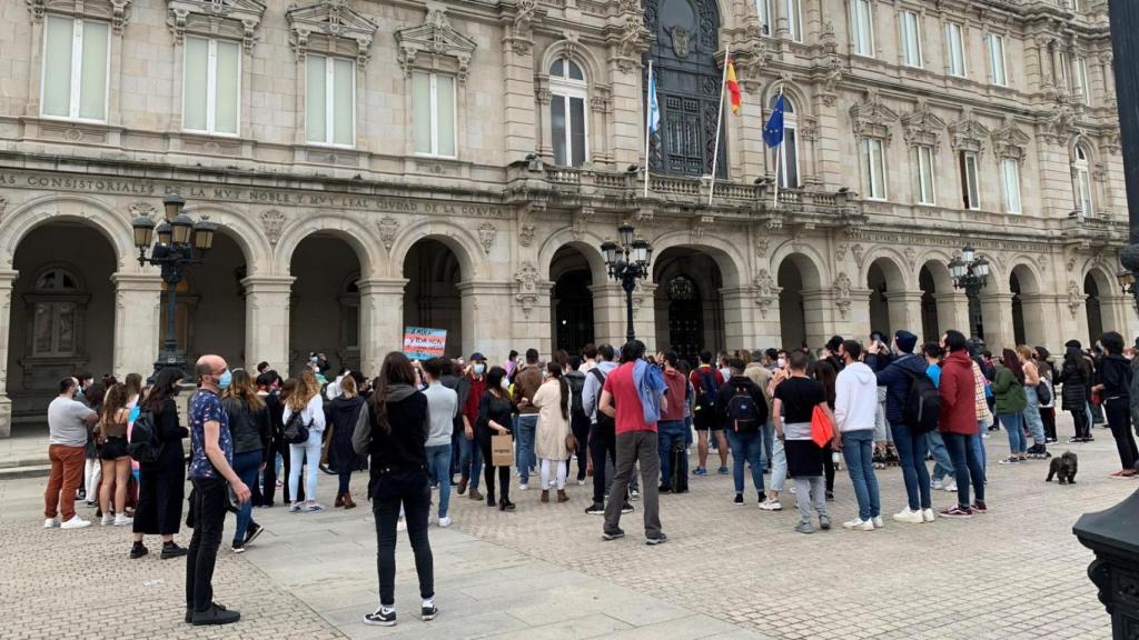 Concentración por la visibilidad trans en María Pita.