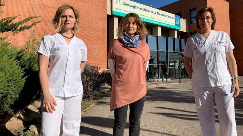 De izquierda a derecha: Sonia Almodóvar, Estefanía Castellanos y Eugenia Núñez.