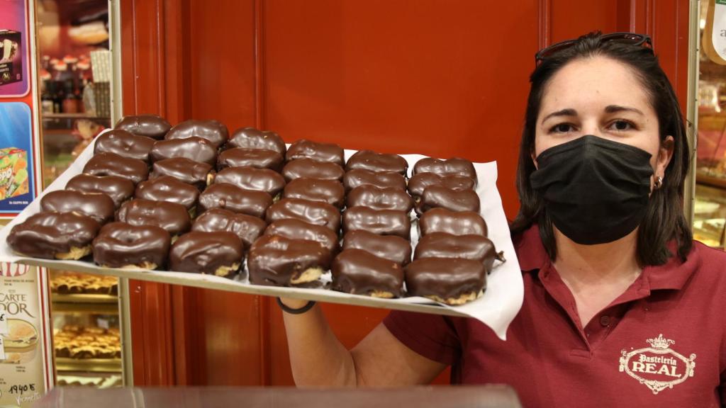 Palmeritas de la Pastelería Real.