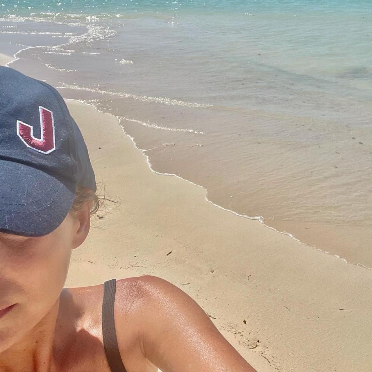 Andrea Pascual disfrutando de las playas de Punta Cana.