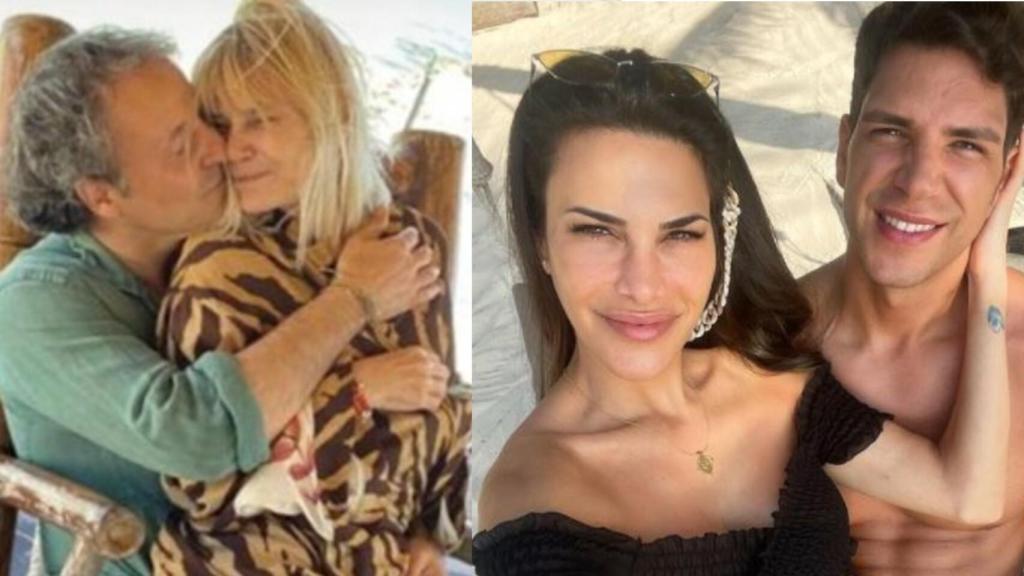 Eugenia Martínez de Irujo y Narcís Rebollo en montaje de JALEOS junto a Diego Matamoros y Carla.