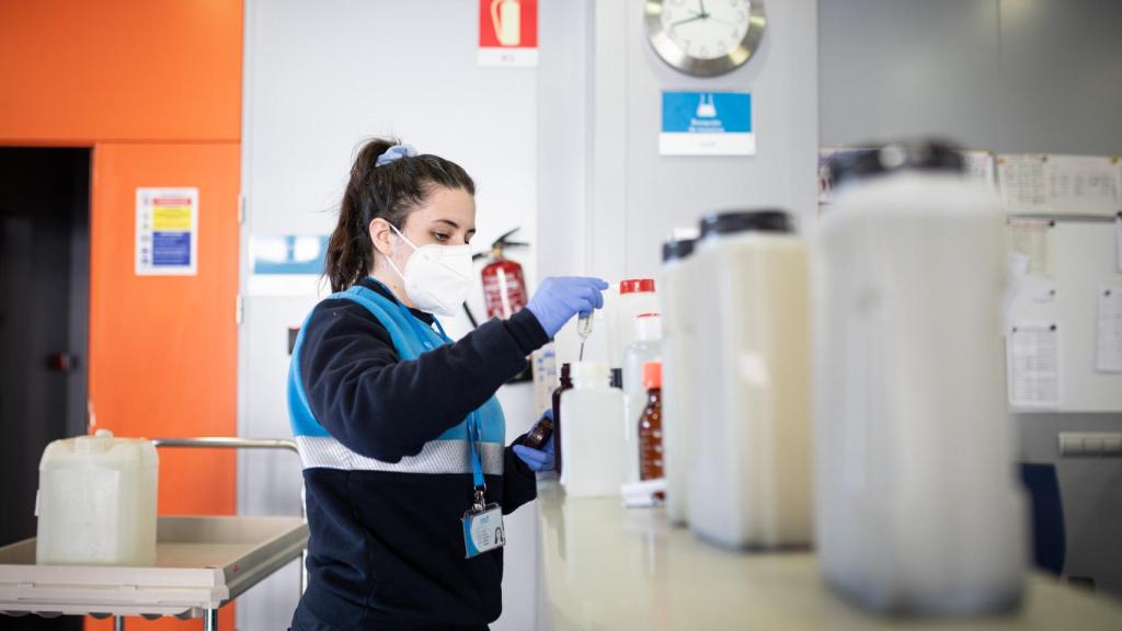 La recepción de las muestras.