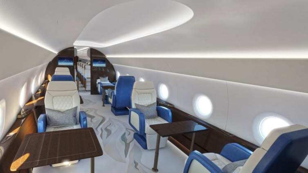 Interior próximo avión presidencial supersónico de Estados Unidos