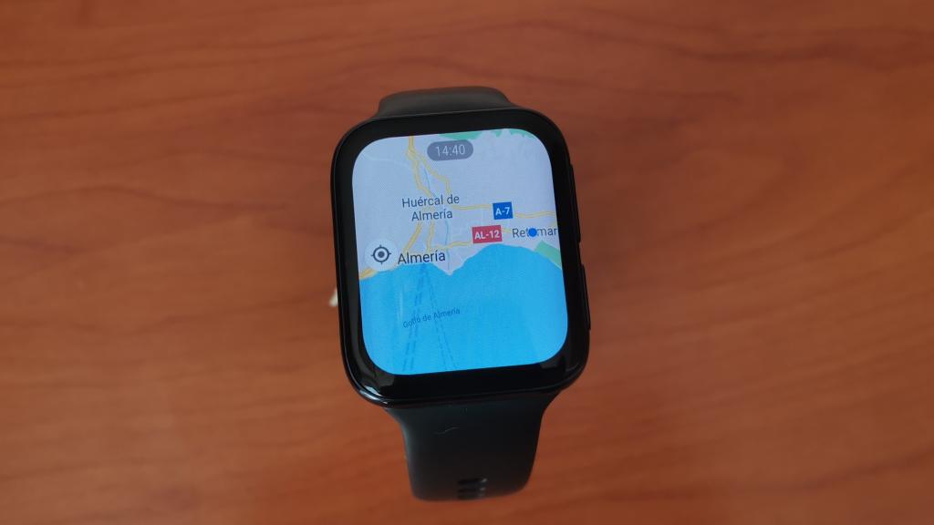 Google Maps en el Oppo Watch 46mm