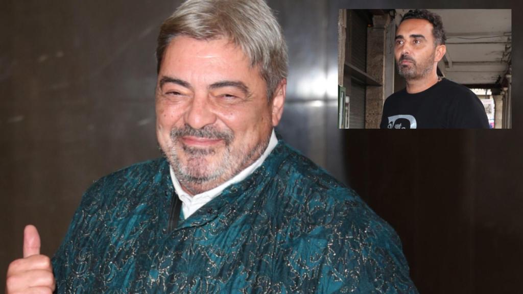 Antonio Canales junto a Fidel Albiac en montaje de JALEOS.