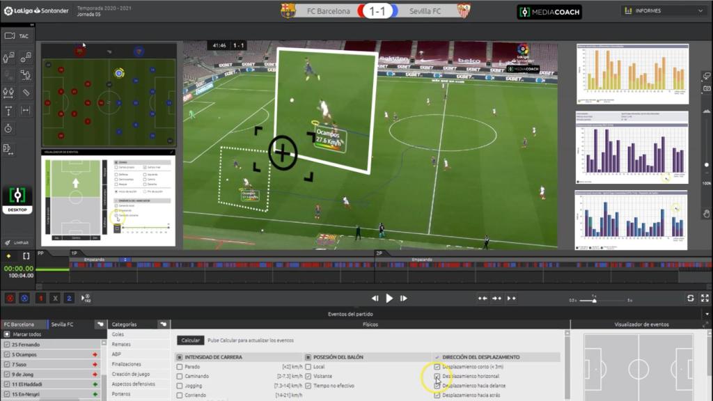 Mediacoach ofrece también vídeos para repasar jugadas.