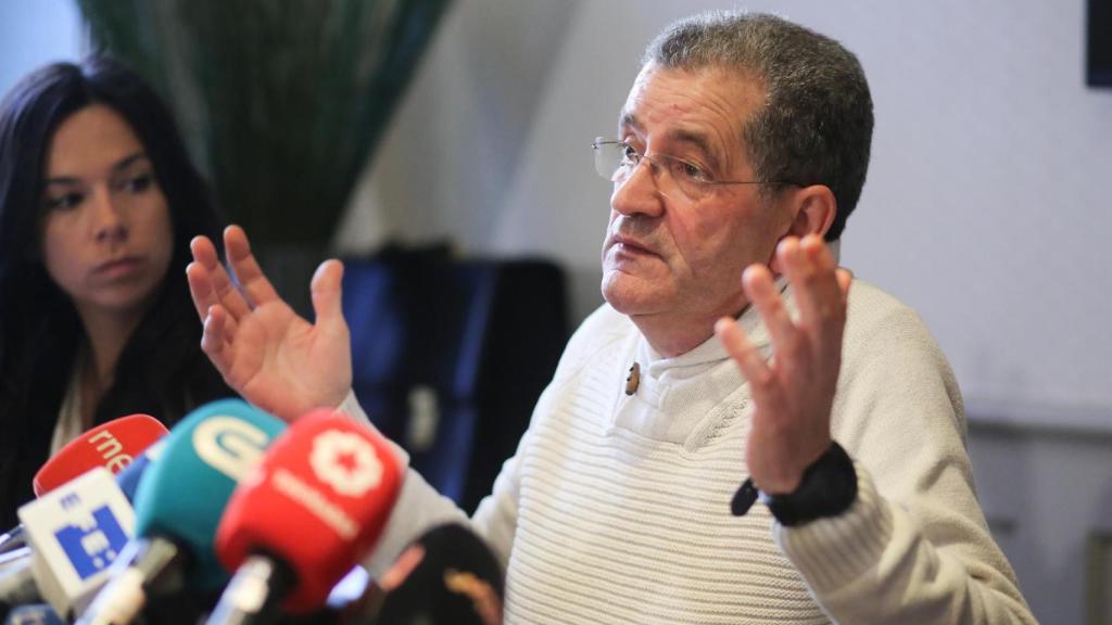 El líder de los Miguelianos, Miguel Rosendo, en declaraciones a los medios.