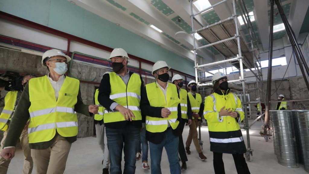 Visita a las obras de la intermodal de Pontevedra.