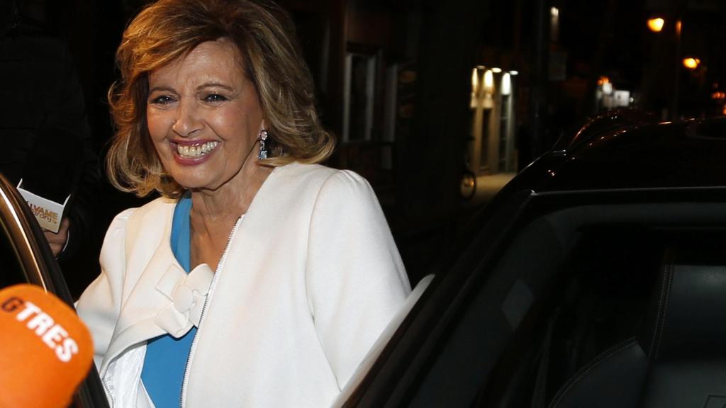 Teresa Campos durante una velada entre amigos en marzo de 2020.