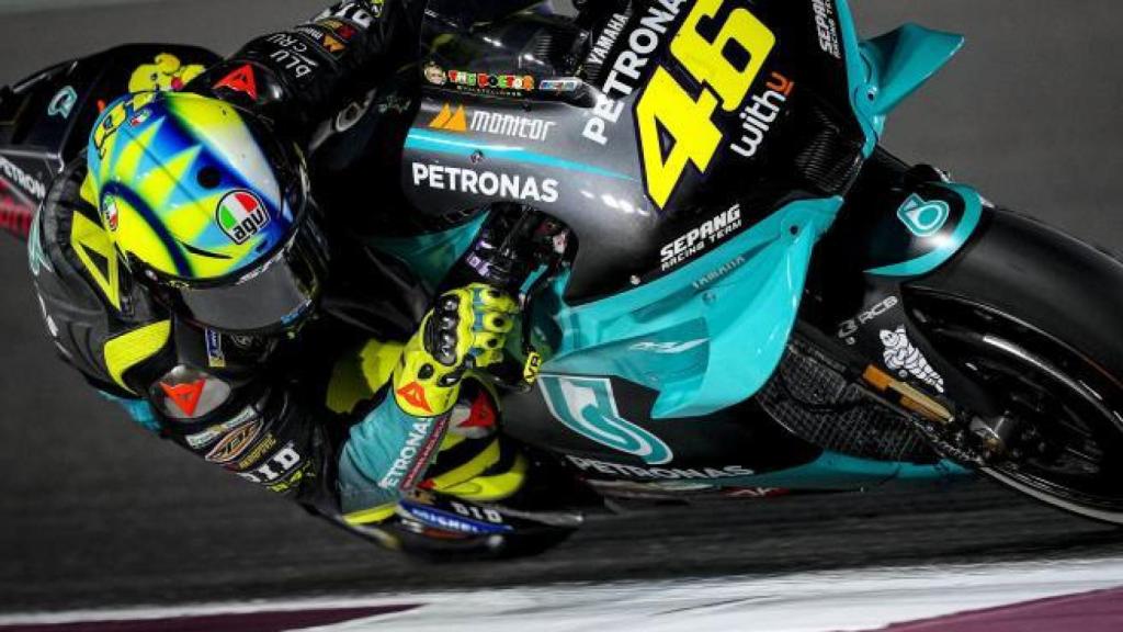 Valentino Rossi, durante el Gran Premio de Doha