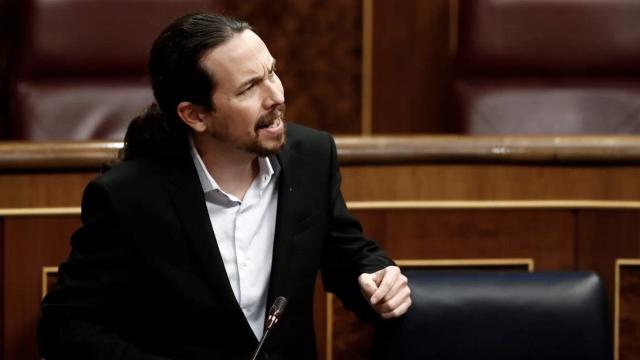 Pablo Iglesias en el Congreso de los Diputados.