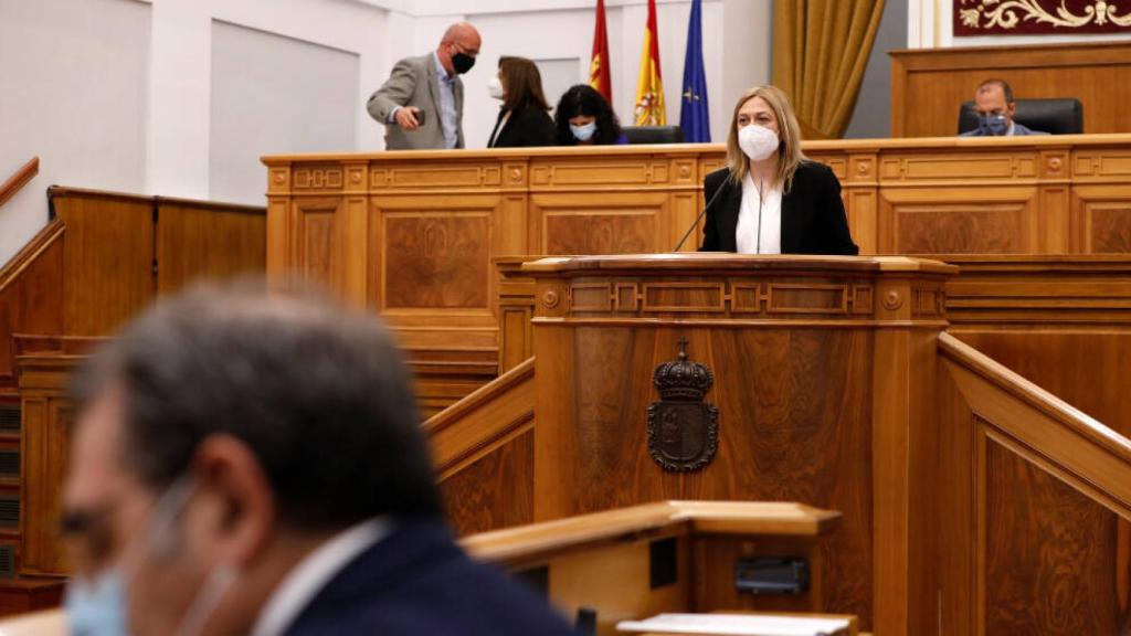 Carmen Picazo este jueves en las Cortes de Castilla-La Mancha