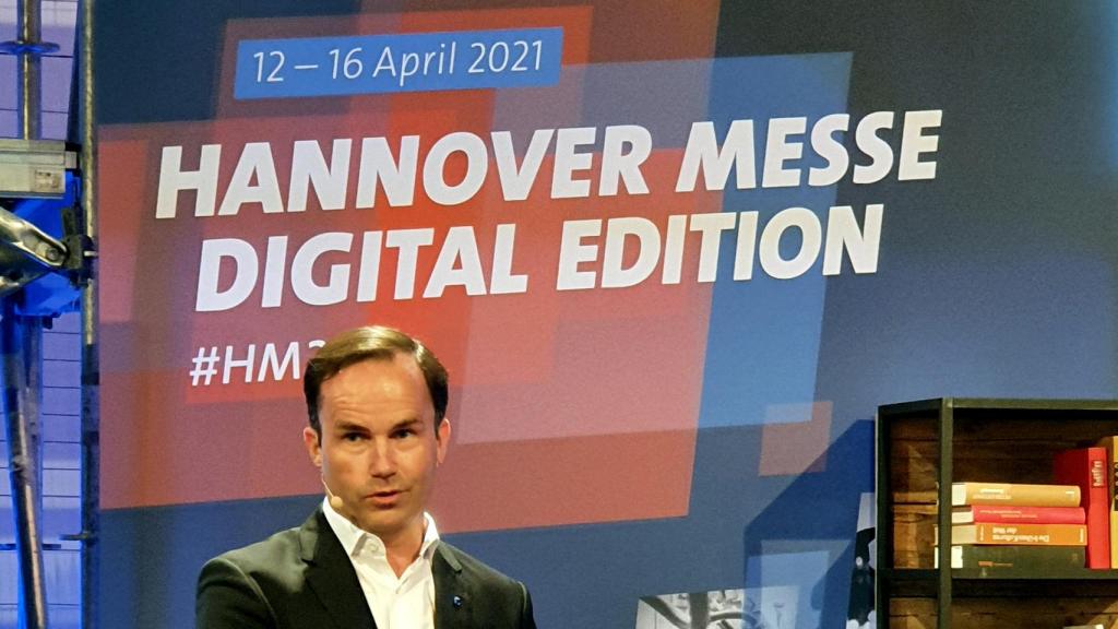 Jochen Köckler, director general de Deutsche Messe, durante el evento de presentación de la feria.