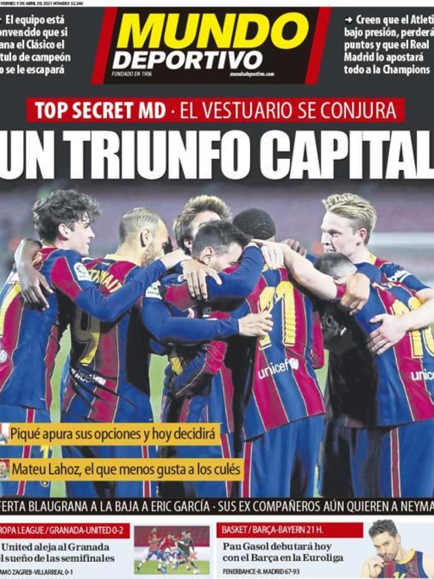 Portada Mundo Deportivo