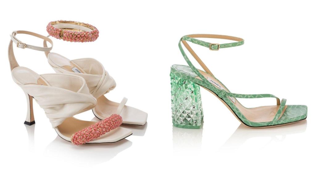 A la izquierda, el zapato 'Ocean' y, a la derecha, el llamativo modelo 'Art'.