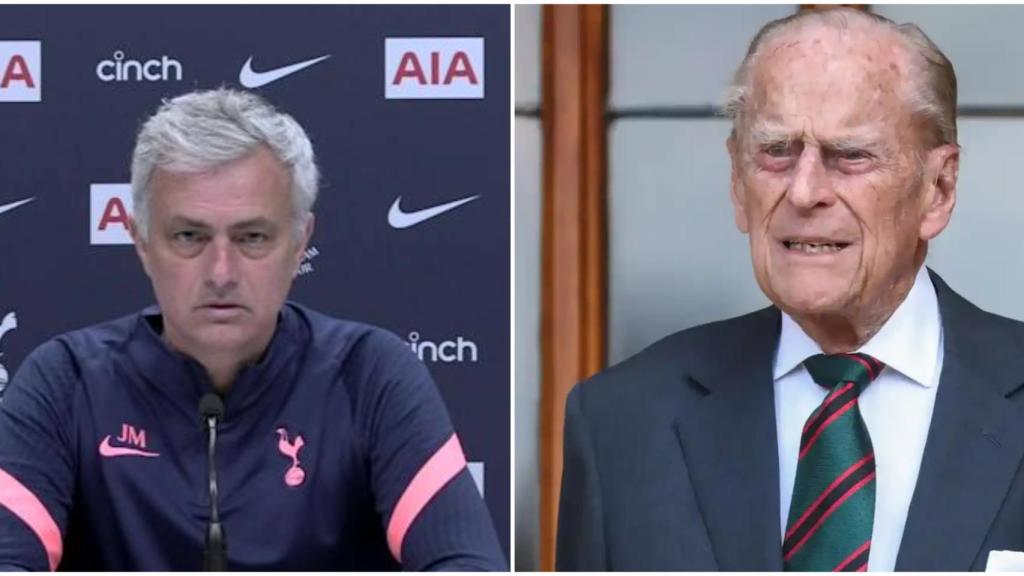 Mourinho y Felipe de Edimburgo