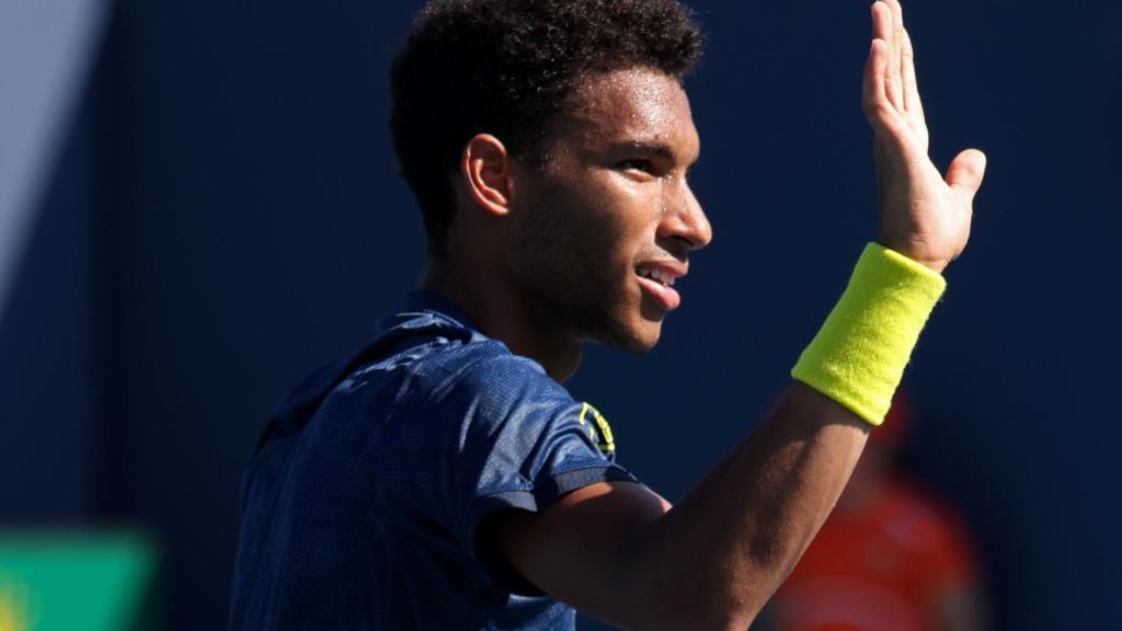 Felix Auger-Aliassime feliz tras una victoria