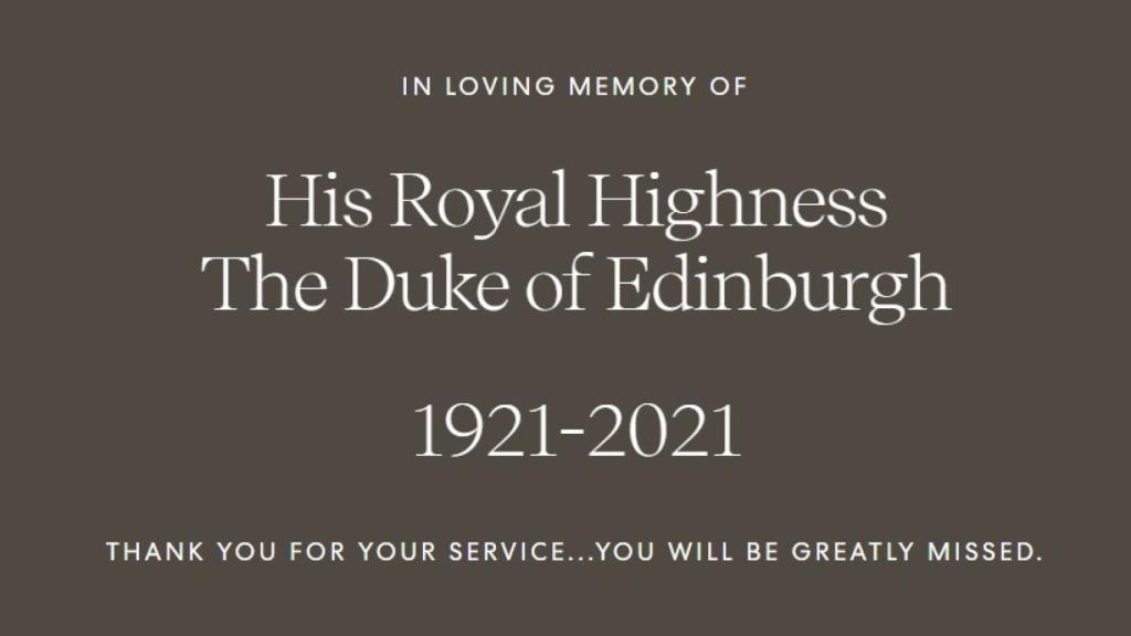 Este es el mensaje que se ve al acceder a la página web de la fundación de Harry y Meghan.