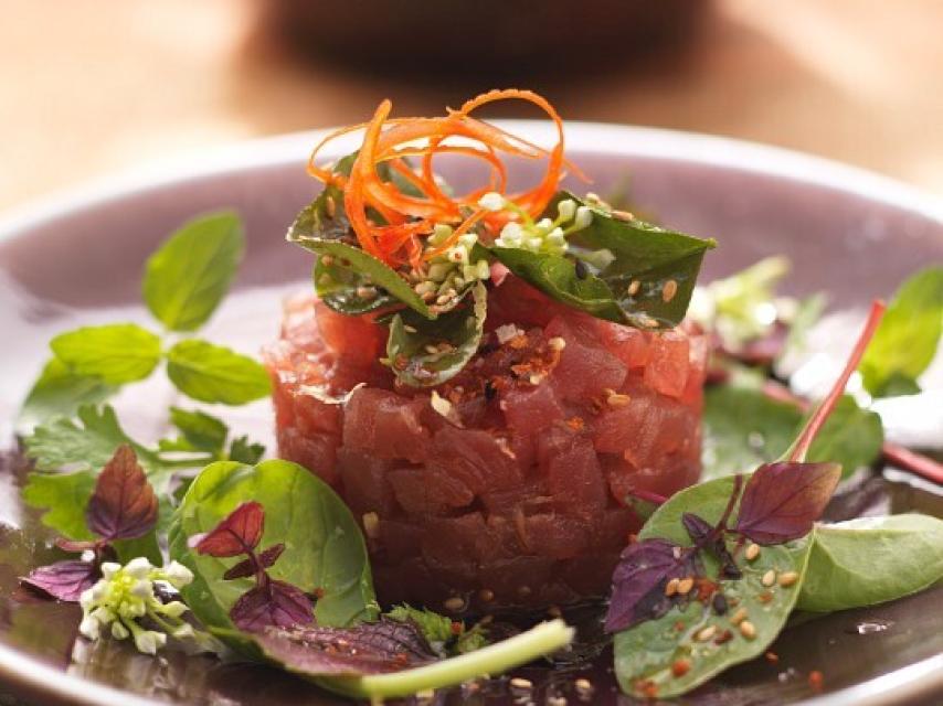 Tartar de atún.