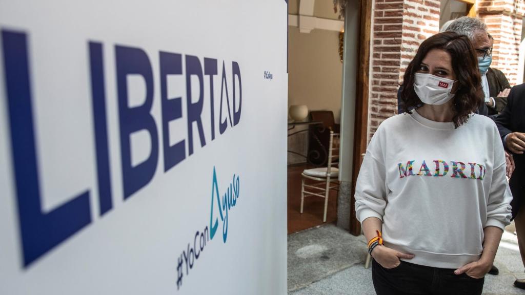 Ayuso, este domingo en un acto en Boadilla del Monte.