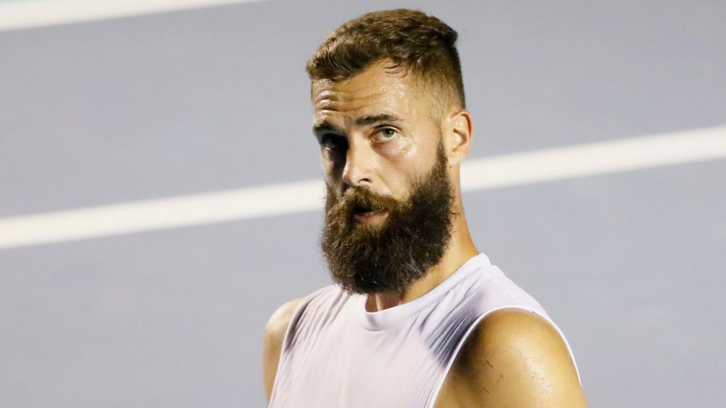 Benoit Paire durante un partido de tenis