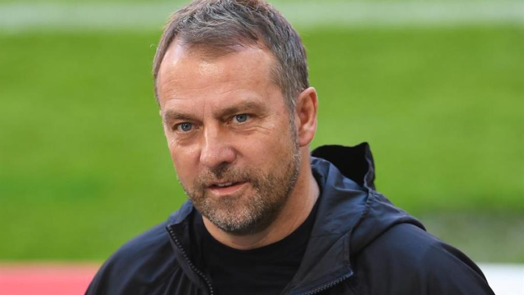 Hansi Flick, en un partido del Bayern Múnich