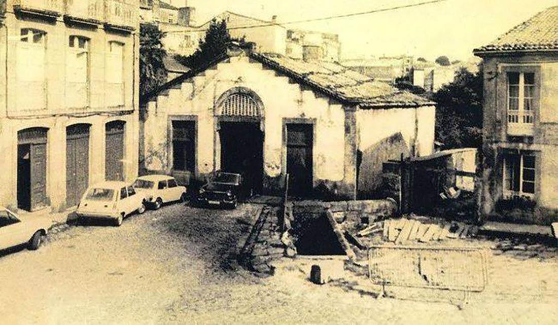 La Praza do Matadoiro en 1970 (Compostela Verde).