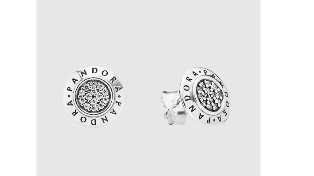 Pendientes Pandora de plata y circonitas